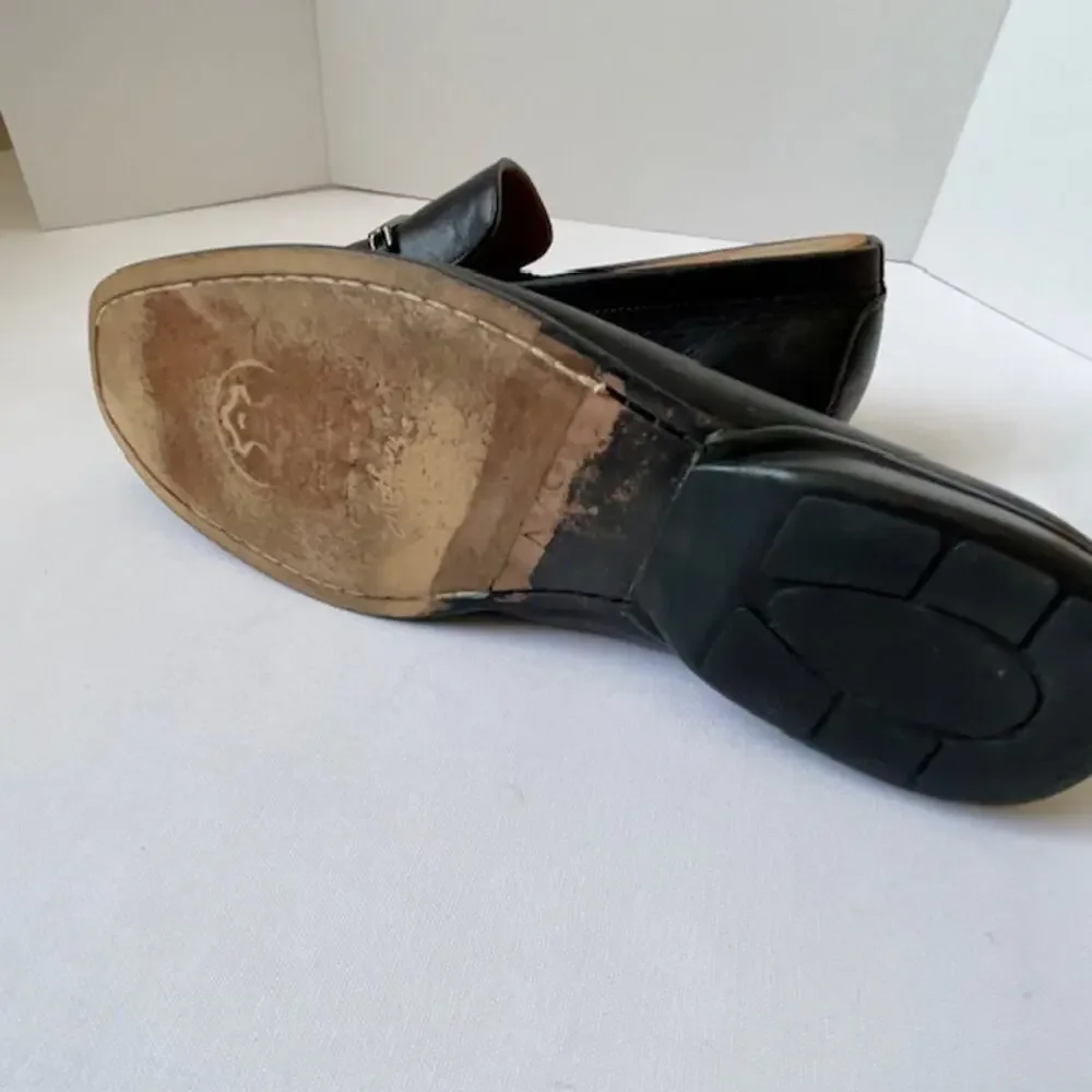 Magli by Bruno Magli Black Leather Bit Loafers Men’s 13 Classic Country Club